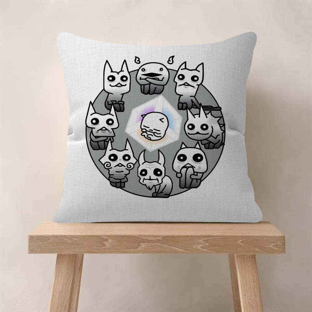 Game BBattle Cats Anime Cushion Cover Car Throw Pillow Case For Sofa Car Christmas Gift 40x40cm 45x45cm