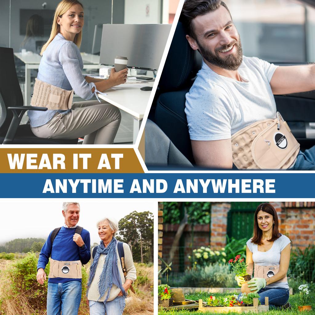 Spinal Air Traction Brace Decompression Back Belt Lumbar Support Belt for Men & Women Lower Back Back Posture Correction Strap