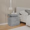 VidaXL Bedside Table Concrete Grey 45x35x52 Cm Chipboard