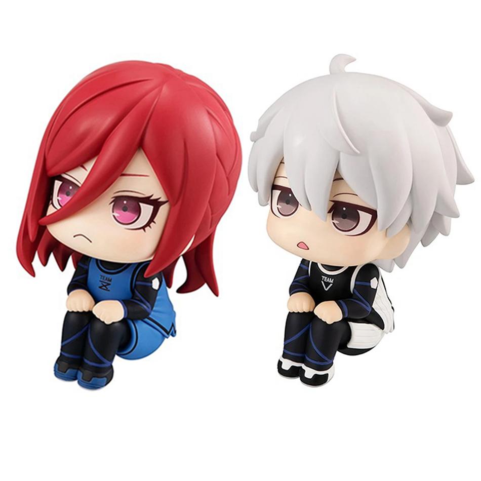 11cm Blue Prison Anime Character Handmade Bee Joy Return Makoto Shirou Q Edition Suit Handmade PVC Model Cute Desktop Ornament