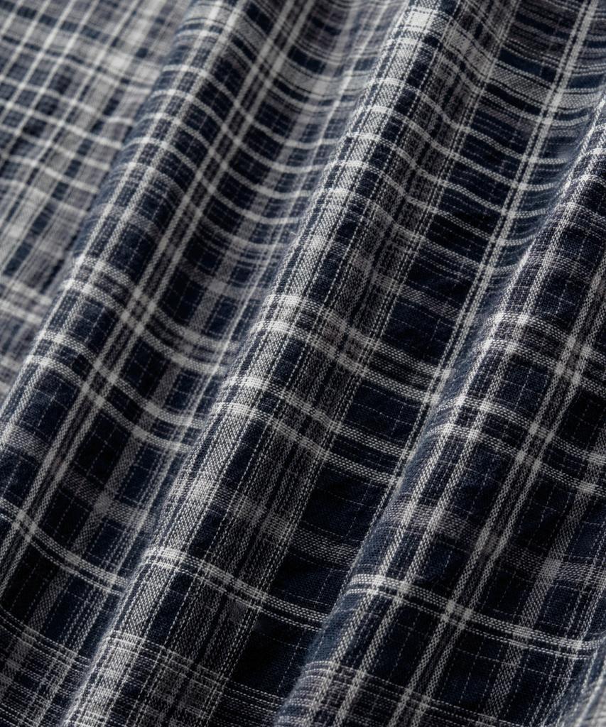 ASP Sheer Check Shirt - Navy