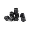 10Pcs Attractive And Durable Round Cabinet Black Rubber Instrument Case Feet Foot Circular