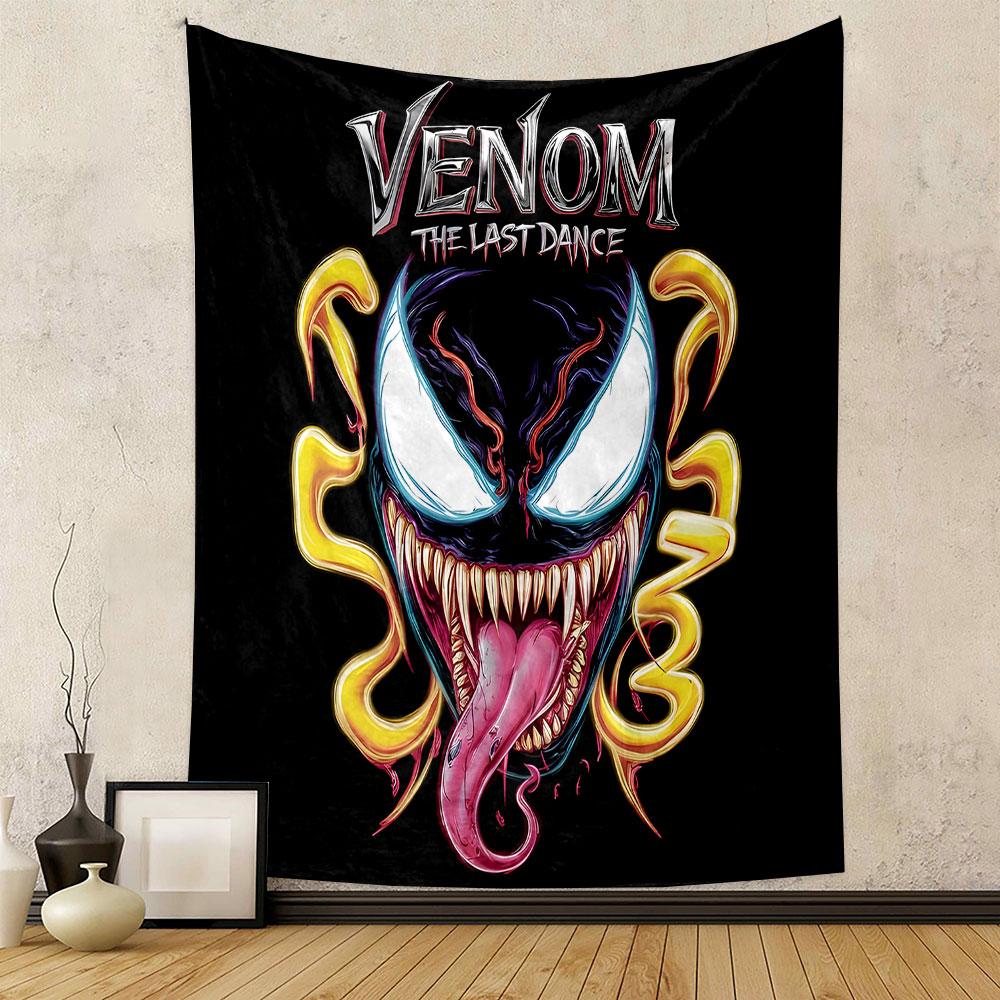 Venom: The Last Dance Artwork Patterned Tapestry Decorative Wall Hanging, Home Bedroom Living Room Decor