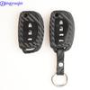Чехол для автомобильного ключа из силикона и углерода jingyuqin с кнопками 3/4 для Hyundai Creta I10 I20 Tucson Elantra Santa Fe 2016 2017 2018