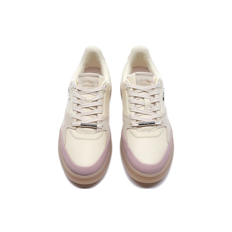 Li-Ning Классическая серия удобные модные универсальные нескользящие прочные легкие низкие кроссовки для скейтбординга женские кроссовки светло-фиолетовые ALHS008-2