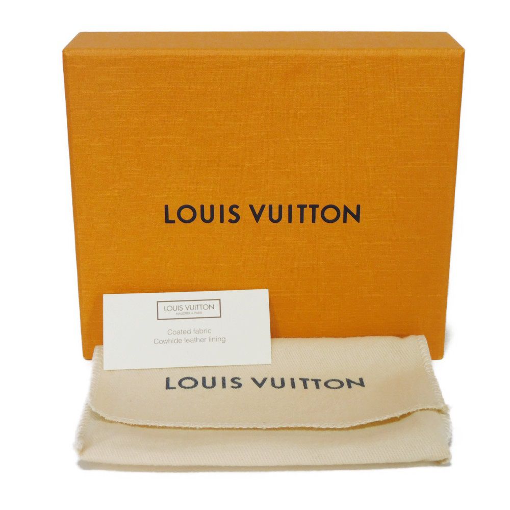 Used 12564 Envelope, Card Holder, M63801, 7946, New LV Logo, Current RFID IC Chip, Unused Monogram Maroon Unisex from