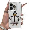 Забавный и элегантный пингвин для чехла мобильного телефона Apple 17Promax IP16 парный 15 космический чехол 14 подделка