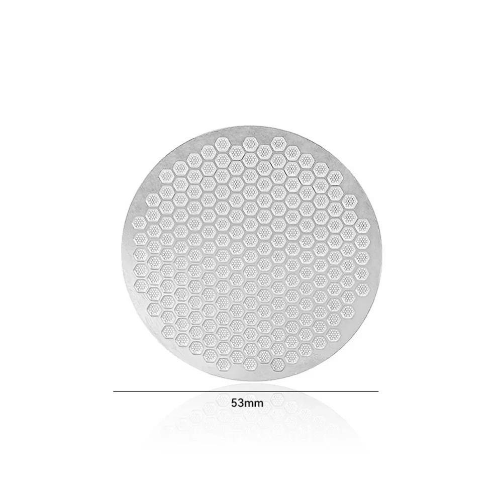 Антиокислительный фильтр-шайба для кофе, фильтр-двухслойный фильтр для эспрессо, многоразовый, серебристый, из нержавеющей стали