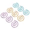 9Pcs Spiral Cable Knitting Needle Metal Circular Knitting Needle Cable Needle Shawl Pin with