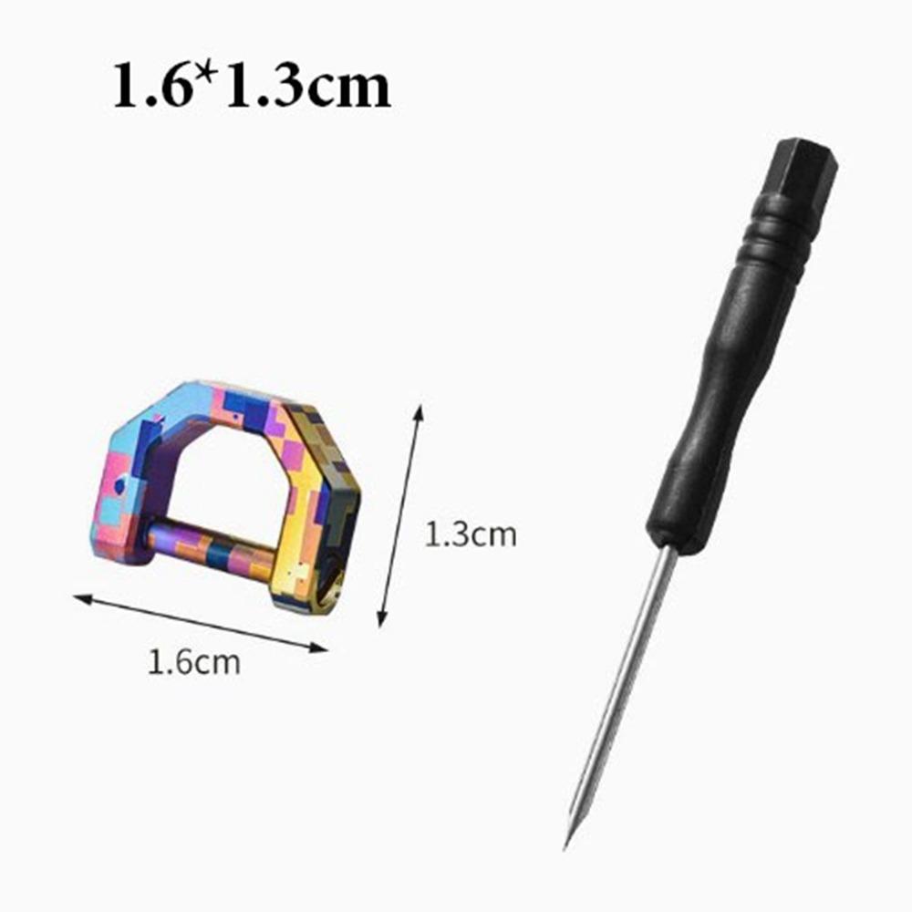 Portable Titanium Horseshoe Buckles Multifunctional Keychain Hooks Outdoor Accessories
