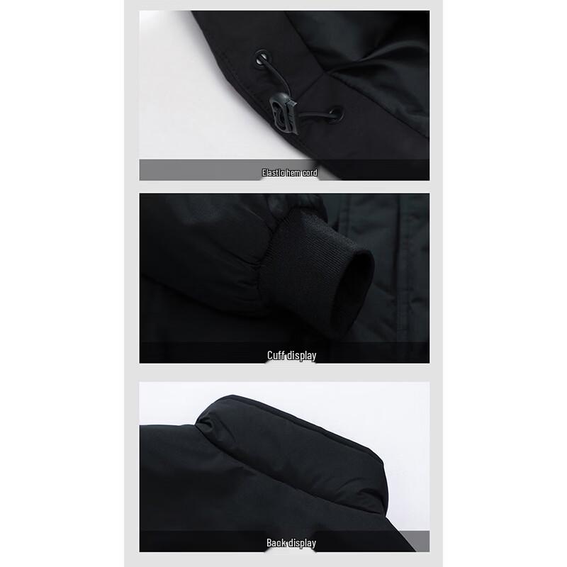 ROMON Men's Winter Thickened Stand-Collar Padded Jacket