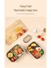 Compact Stainless Steel Bento Box - Cute, Portable, Microwave-Safe, Compartmented Lunch Container for Weight Loss Meals