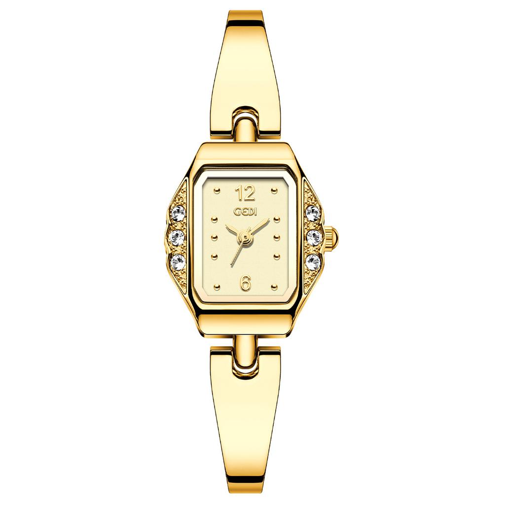 Diamond Watch Niche Premium Waterproof Women'S Retro Alloy Bracelet Quartz Watch