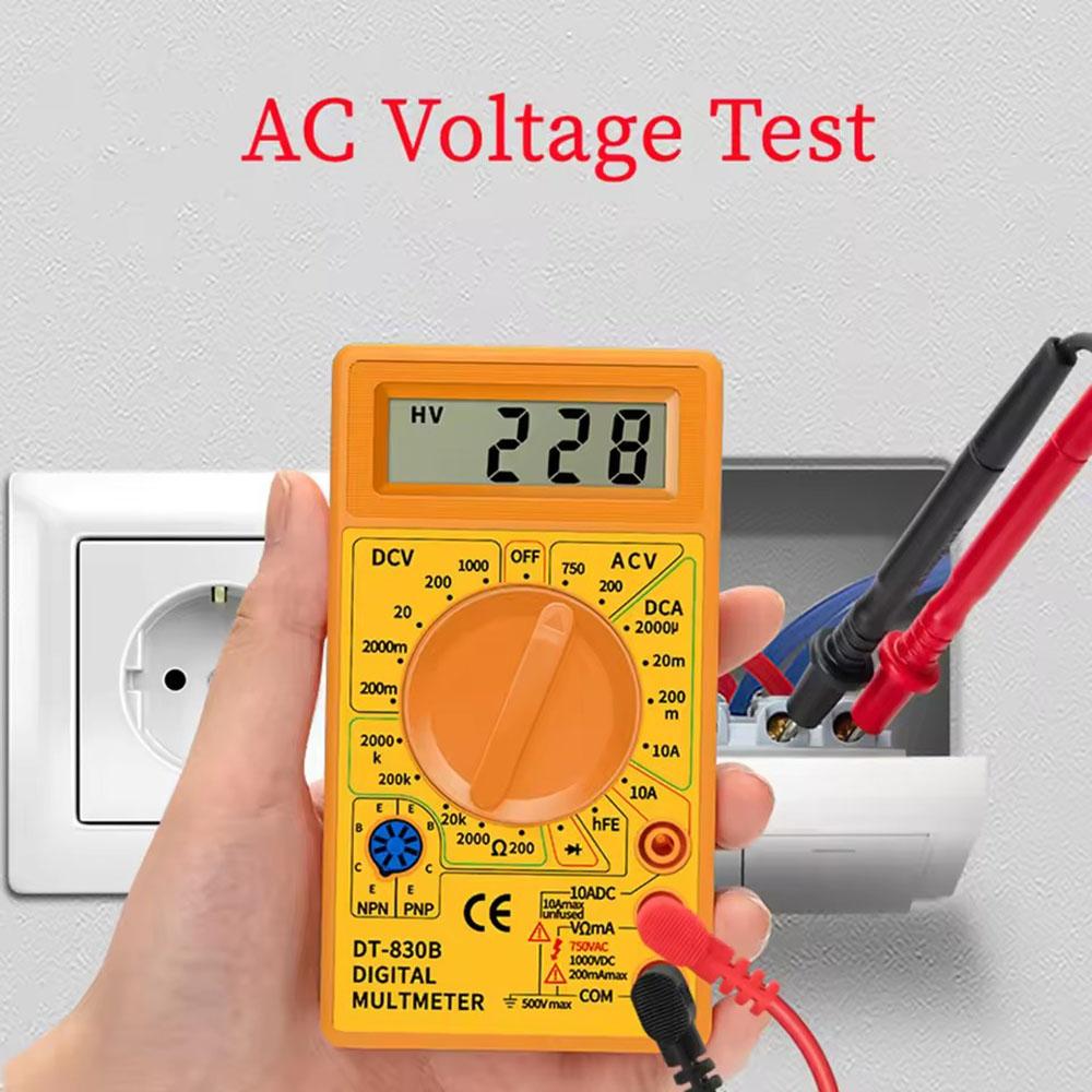 Digital multimeter tester DT830B electric voltmeter ampere meter, portable volts multimeter car battery tester circuit tester