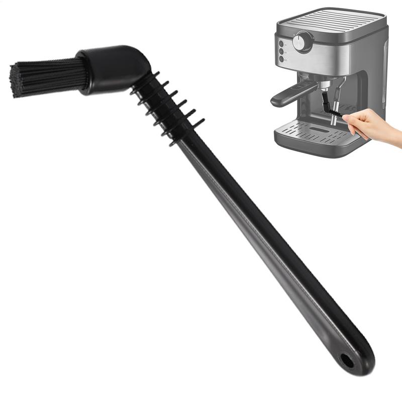 Щетка для чистки эспрессо-машины, щетка для чистки от грязи, пластиковая ручка, щетка-очиститель, инструмент для очистки кофейного налета