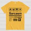 Sarcasm Label Cotton Summer Casual Cool Loose T-Shirt