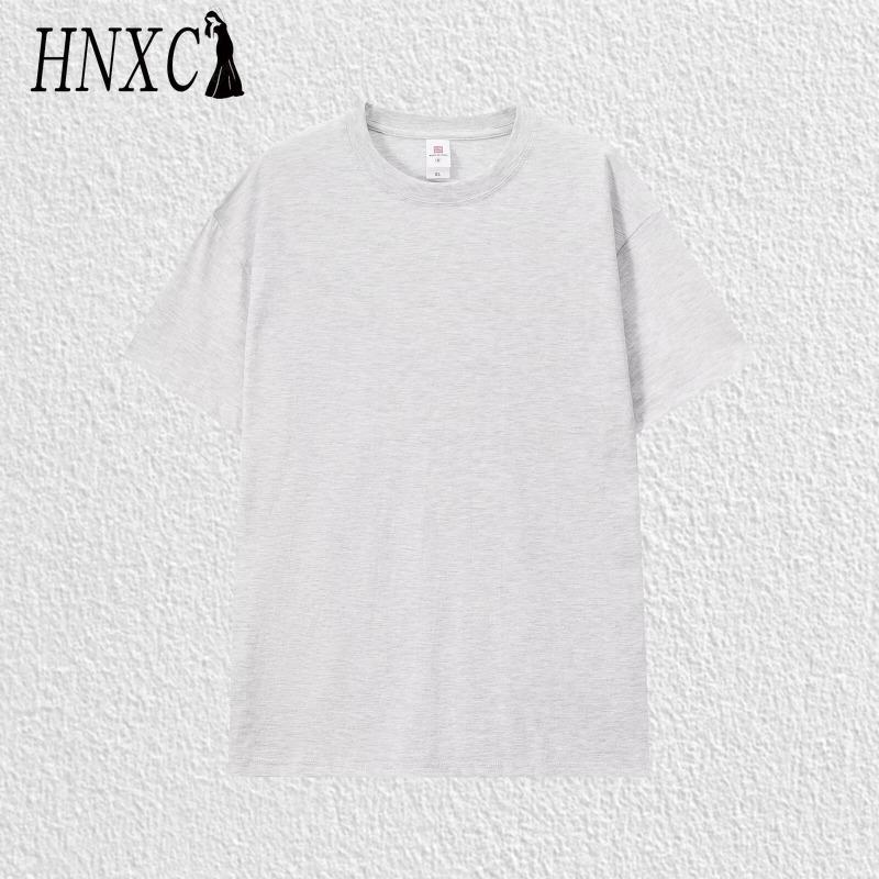 HNXC Хлопковая футболка с коротким рукавом, мужская модная свободная рубашка с половиной рукава, сострадательная рубашка с принтом