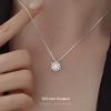 Banyan Tree S925 Silver Snowflake Pendant Necklace - Women's Autumn/Winter 2024 Luxury Trend Clavicle Chain
