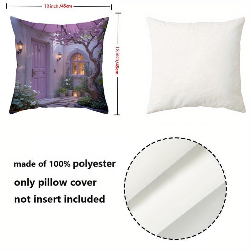 Cute Cartoon Pillow Covers With Fantasy Scenes Polyester pillowcase, sofa decorative cushion cov Headboard Pillow