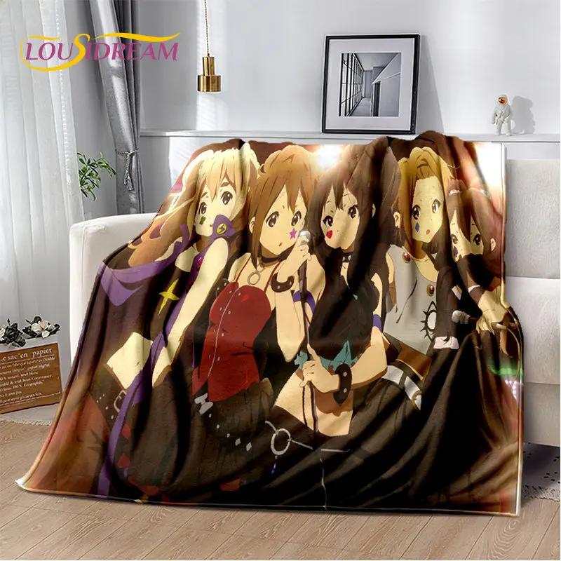 K-ON Cartoon Cute Lolita Kawaii Girls Мягкое плюшевое одеяло, фланелевое одеяло, плед для гостиной, спальни, кровати, дивана, пикника