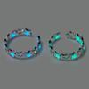 Fluorescent Luminous Hollow Star Ring Glow Pentagram Opening Adjustable Ring Simple Alloy Ring Jewelry