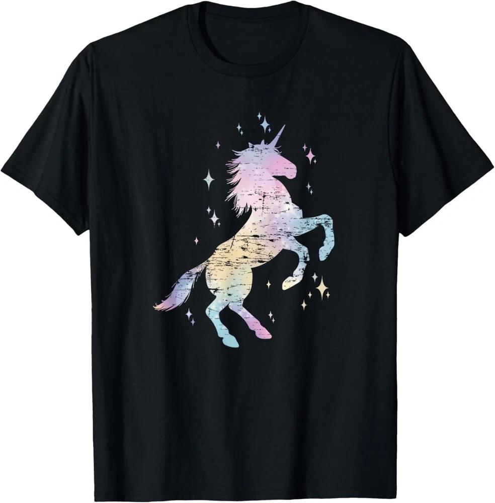Rainbow Unicorn Fairy Animal Lover Girls Women T-Shirt