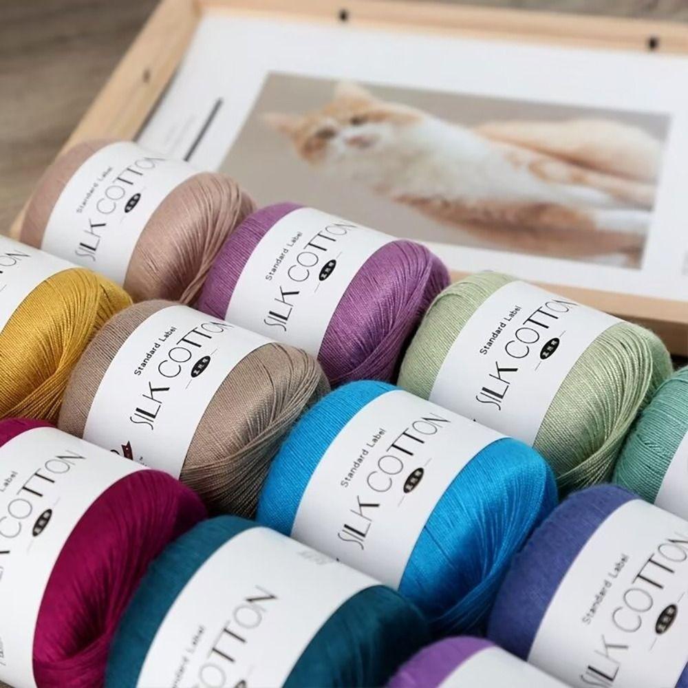 Мягкий Молочный Хлопок DIY Пряжа для Вязания Ручная Вязка Крючком Вязание Рукоделие