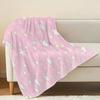 Plush Flannel Blanket | Machine Washable, Cartoon Stars Design, Soft & Cozy for Home, Office Nap, Christmas & Halloween