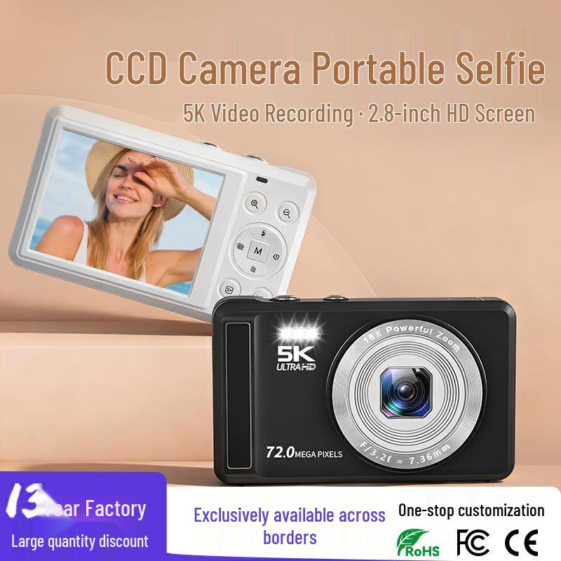 5K HD Digital Camera - Portable Selfie & Photography Camera