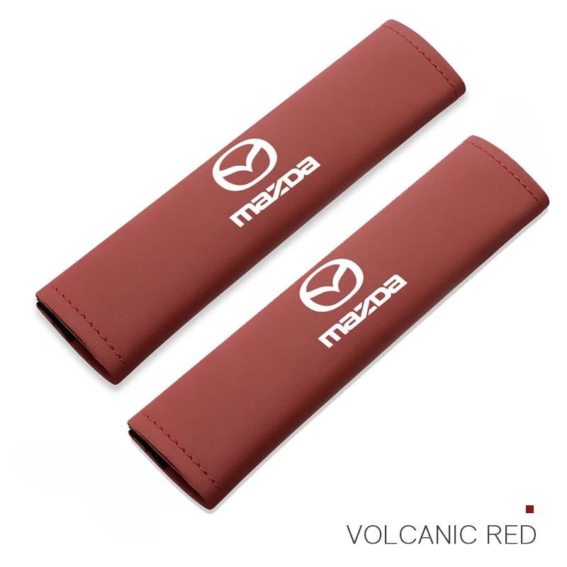 2PCS Auto Seat Belt Shoulder Cover Pad For Mazda 2 3 6 CX5 CX30 CX50 CX4 MX5 CX8 CX7 CX9 CX3 BT50 Comfort Protection Accessory