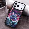 Neon Oni Girl Anime Phone Case for iPhone 17 16 15 Pro Max Air 14 13 12 11 Plus Shockproof Capa Cover