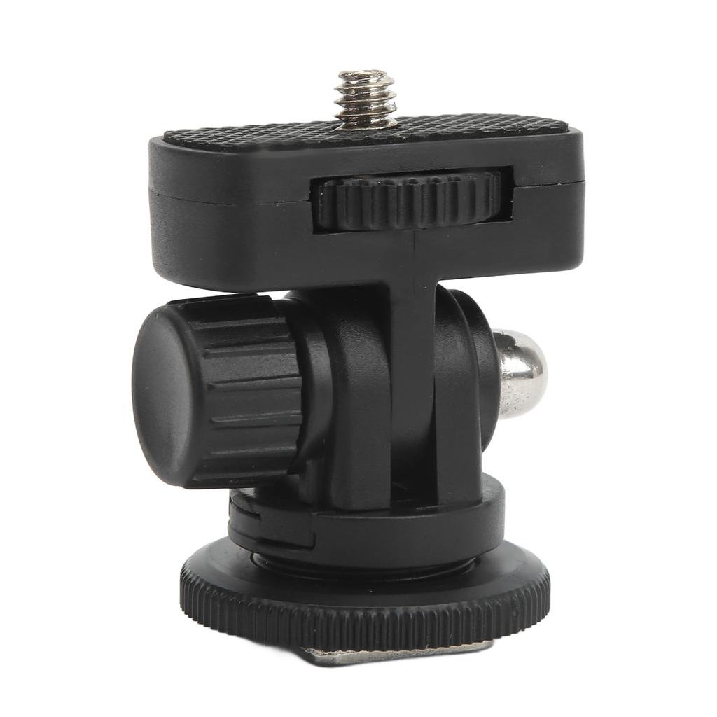 Monitor Ball Head 180 Degrees Adjustable Mini Monitor Accessories with Cold Shoe 1 4 Screw Interface