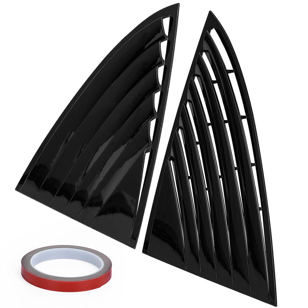 Car Rear Window Louver Spoiler Panel Vent Blinds Fit For Model 3 2017-2021 ABS Accessories