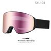Ski Goggles Uv400 Protection Skiing Googles Snow Safety Anti-fog Mirror Lenses Otg Magnetic Snowboard Safety Glasses Custom Logo