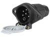 Trailer Socket 7 PIN, 24V, Type S, Plastic