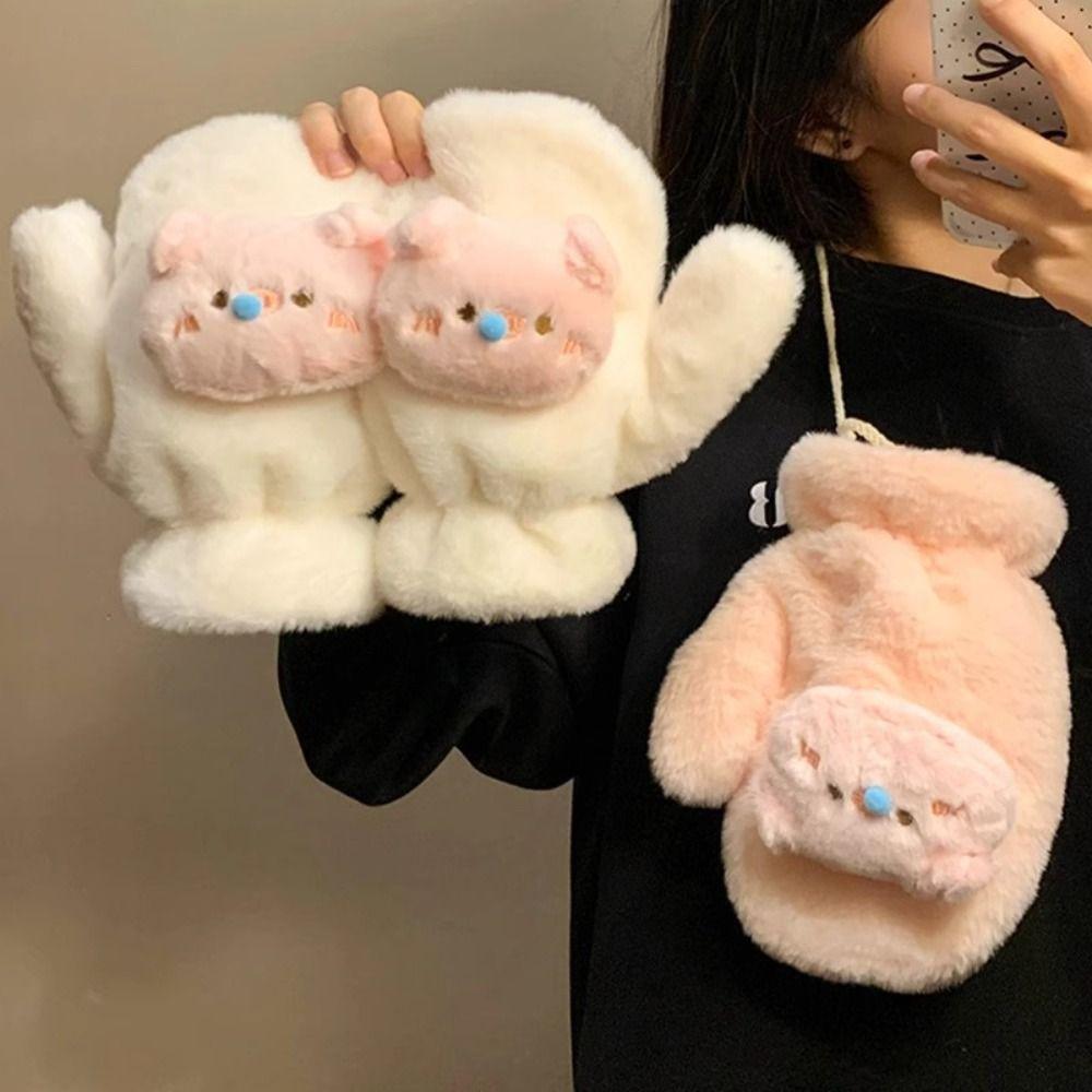 Thicken Windproof Cross Scarf Plush Neck Warmer New Neckerchief Wrap  Winter