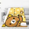 Плед Rilakkuma Качественный Мягкий Плед-покрывало Зимний Детская Спальня Уличный Тренд Постельное покрывало