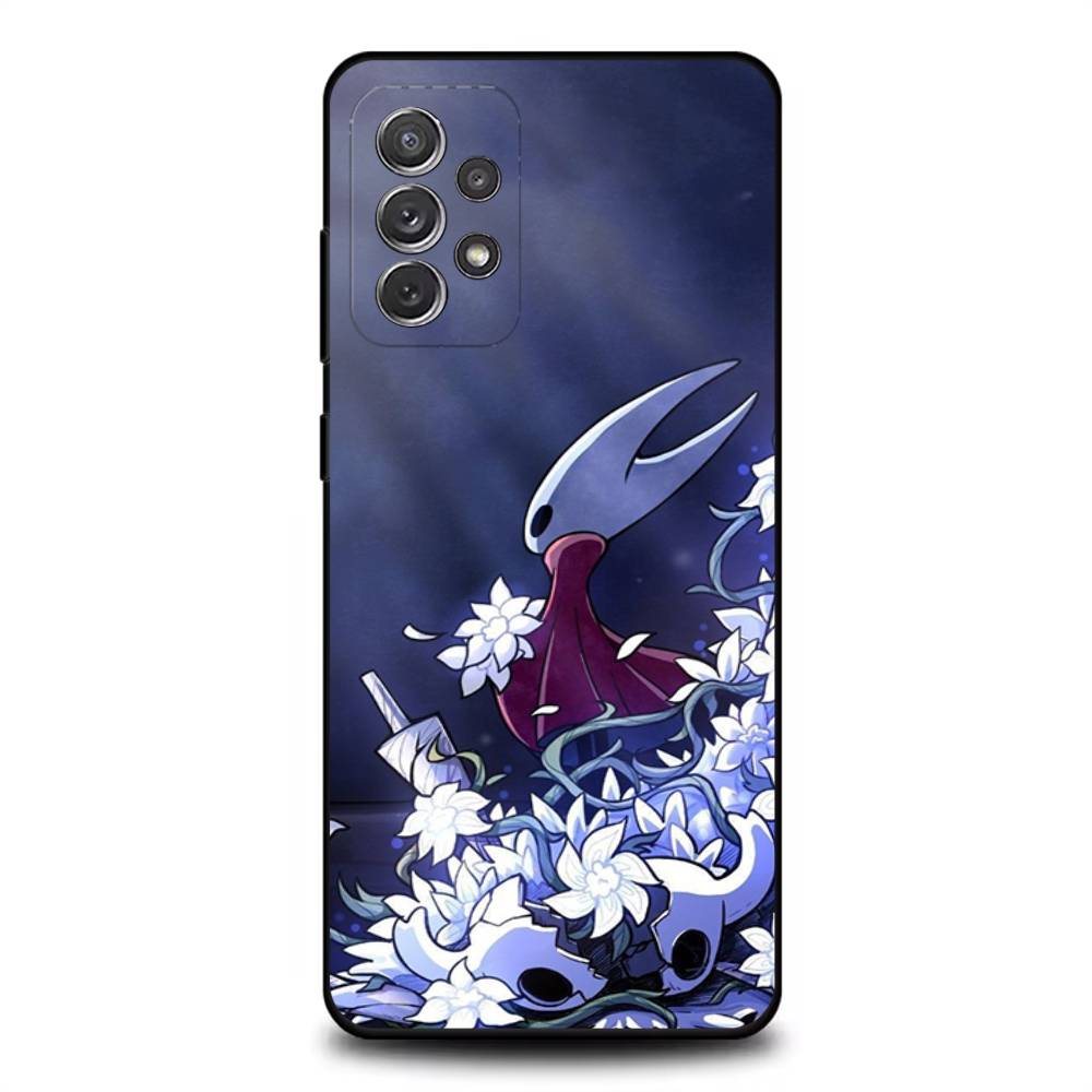 H-Hollow Knight S-Silksong Чехол для телефона для Samsung S 25,24,23,22,30,21,10,9,Ultra,Plus,Lite,FE,4,5G Черный Мягкий чехол