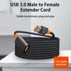 Durable USB Extension Cord Braided Nylon 150cm Charging