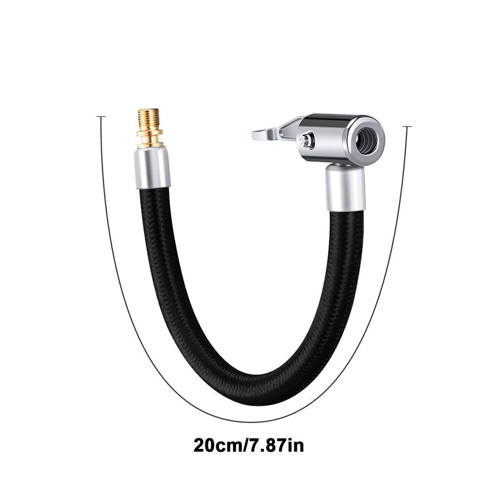 Автомобильный шланг для накачивания шин, удлинитель для накачивания шин, адаптер для поворотного соединения шин, запирающий воздушный патрон для велосипеда и мотоцикла