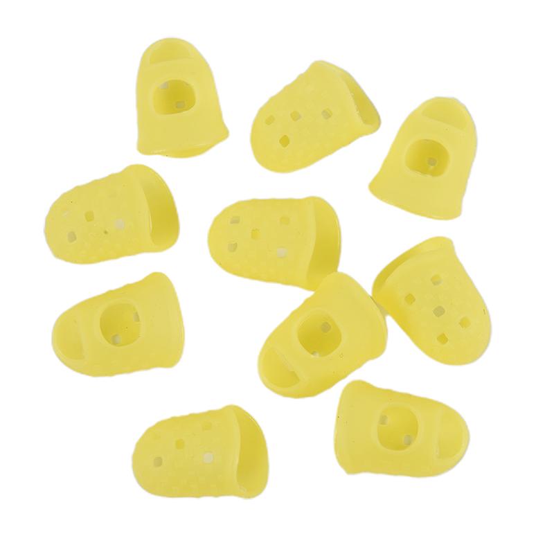 10Pcs Finger Sleeve Silicone Glove Antislip Finger Protection Guitar Accessories