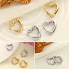 Маленькие подарочные серьги-кольца для девочек в форме сердца, гипоаллергенные гвоздики S925