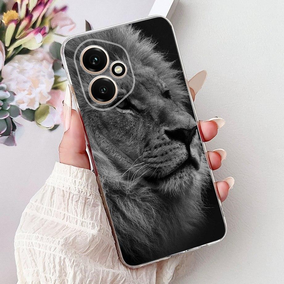 Для Huawei Honor 400 400 Pro Чехол Узор Дракон Любовь Сердце Животные Задняя Крышка Мягкий Силикон ТПУ Прозрачный Бампер Защита Камеры