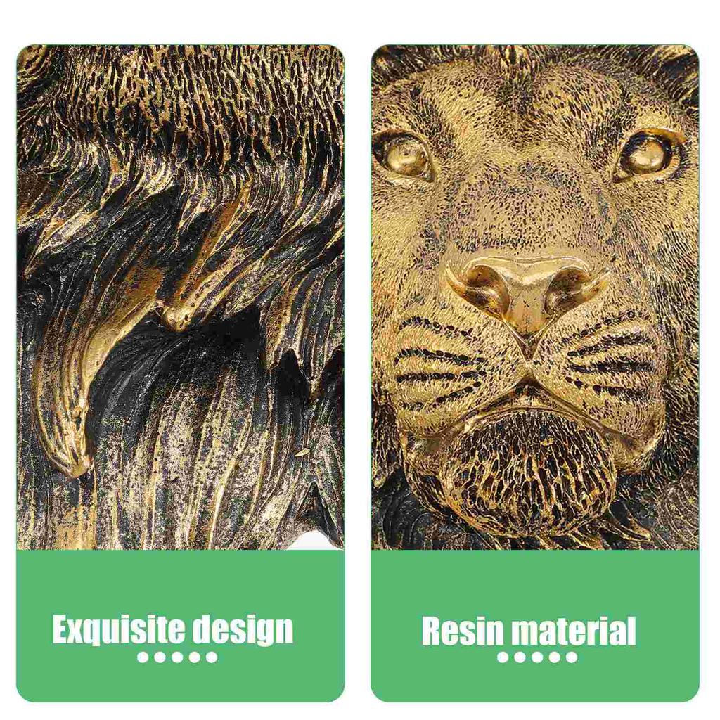 Имитация медной головы льва настенная скульптура сцена подвески спальня украшения подвесные скульптуры домашнее животное