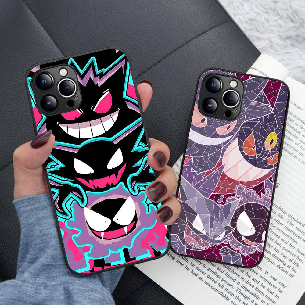 BW-16 Dark Pokémon Soft Case for Samsung A04s A05s A10s A11 A12 A14 A15 A22 A23 A32 A50S M31 M51 M52 M53 A25 A30S A51 A52 A55 A70 A71 A72 S10 S9