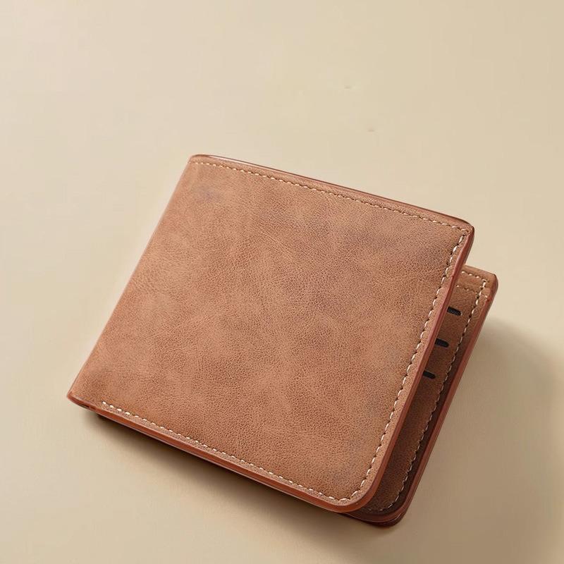 New Ultra-thinMulti-card Slot Men Wallet Fashion Folding Large-capacity Coin Purse PU Leather Short PurseCredit Card/ID Holders