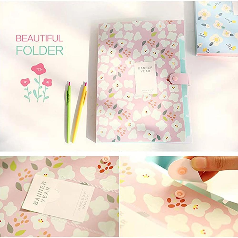 Size Desk Organizer File Holder Accordion Folder File Folder Floral File Folders Document Organizer