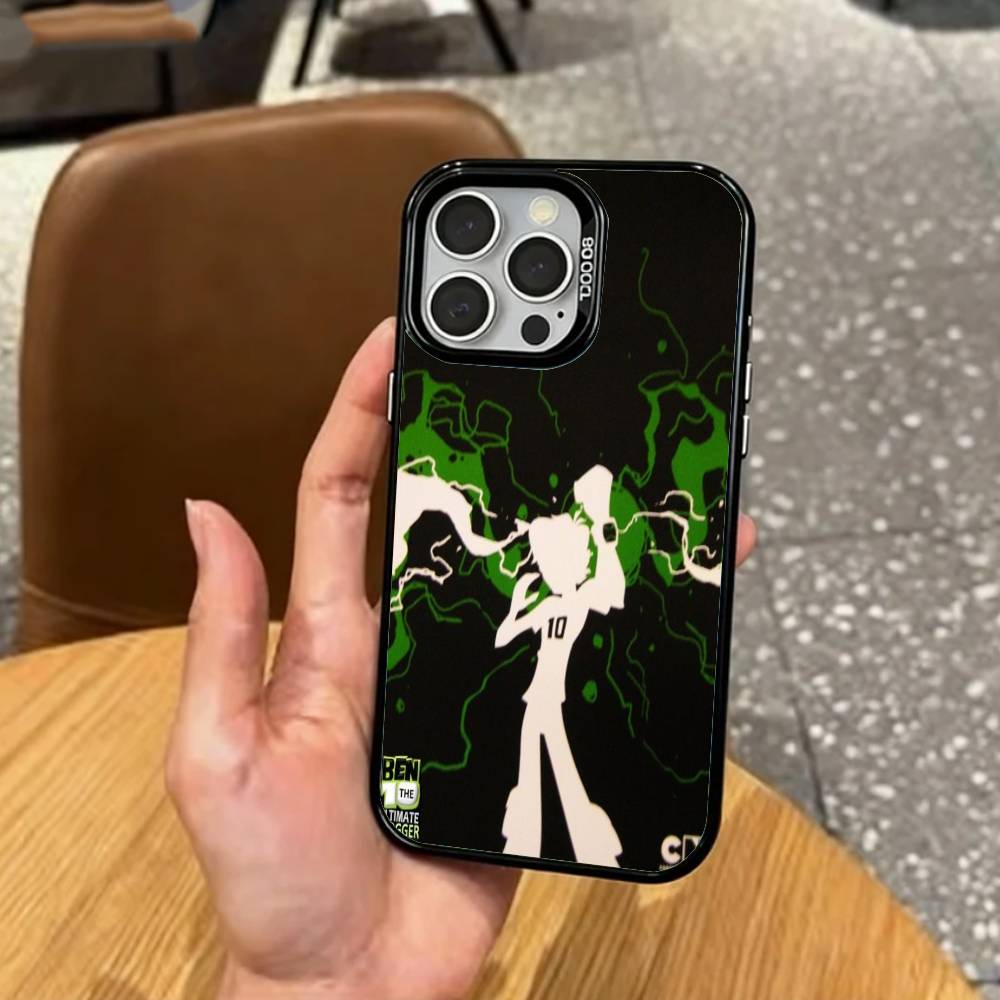 Ben 10 Ultimate Epic Battle Phone Case For iPhone17,16,15,14,13,12,11 Plus,Pro Max Colored Silver Plated Inside Cover
