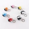 Fashion Gifts Motorcycle Key Holder Auto Decoration Pendant Car Key Ring Safety Helmet Keychain