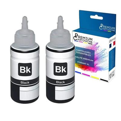 Бутылка чернил - PREMIUM CARTOUCHE - 104 Черный - 2 x 70 мл - Совместима с EPSON EcoTank
